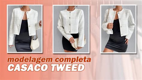 COMO FAZER MODELAGEM DE CASACO TWEED (ESTILO 